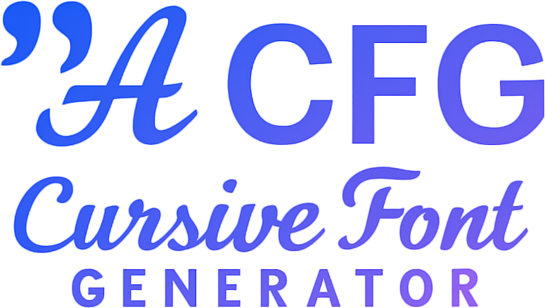 Cursive Font Generator